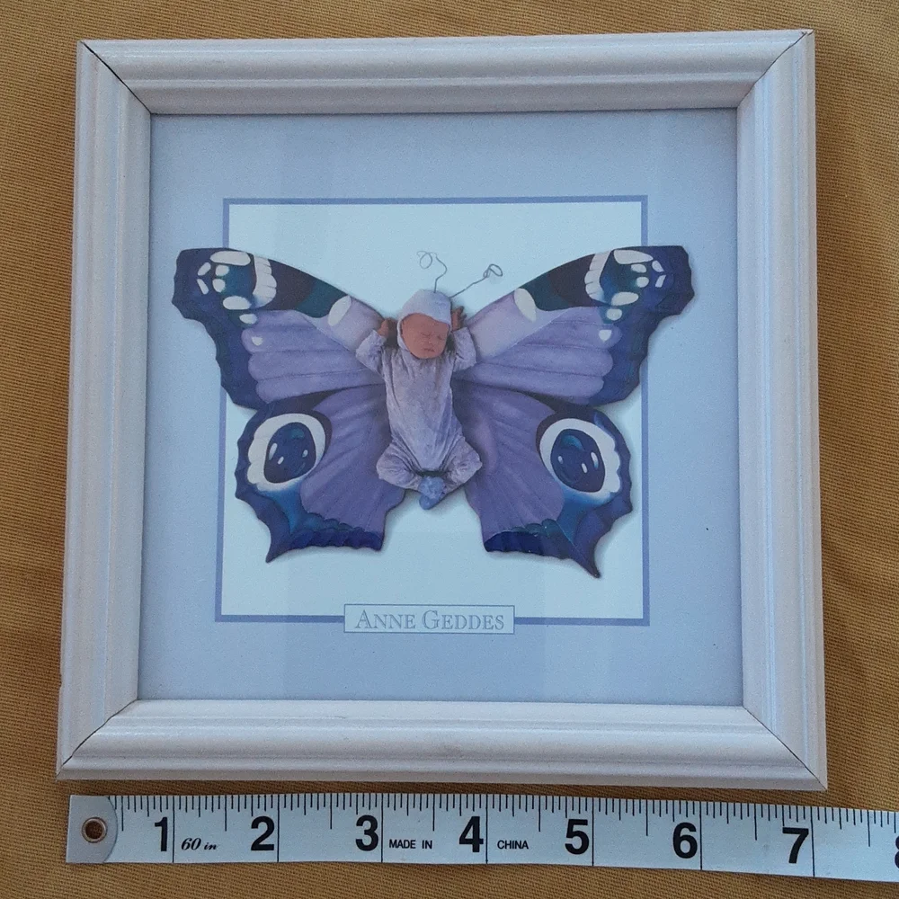 ✨️ANNE GEDDES - set of two butterfly lithographs